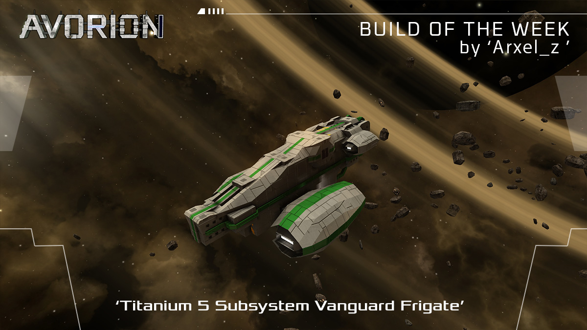 avorion's tweet photo. 🚀💥Discover the Titanium 5 Subsystem: a sleek Vanguard/Fighter Frigate featuring a strategic top-mounted turret.

📸 ‘Arxel_z ’ | Steam

Dive into the details of this build on steam:
https://t.co/mStu3gTUZ2
#Avorion #buildoftheweek #steamworkshop https://t.co/8v9q27n5vk