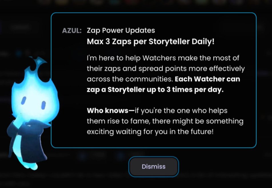 iamcrypticguy's tweet photo. Unlock your storytelling potential with Azul! 🧙♂️📷 Now you can zap up to 3 times per day to help your favorite storytellers shine. Who knows what exciting future awaits? #ZapPower #Zentry #CommunitySupport https://t.co/nfwEXDkUl4