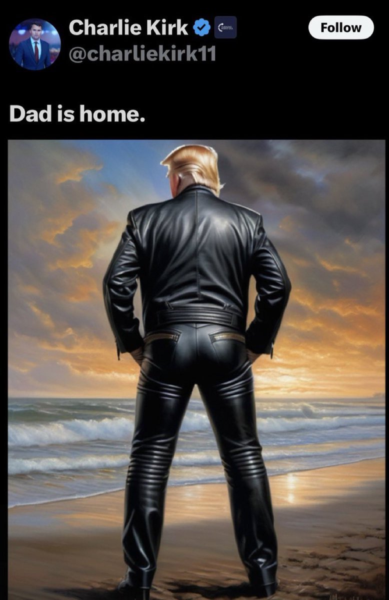 A friendly reminder that Trump’s  homoerotic appeal has not gone unnoticed! Submissives will seek a ‘Daddy’ to dominate them. This is as true for MAGAs as it is for the boys who cruise Christopher Street.