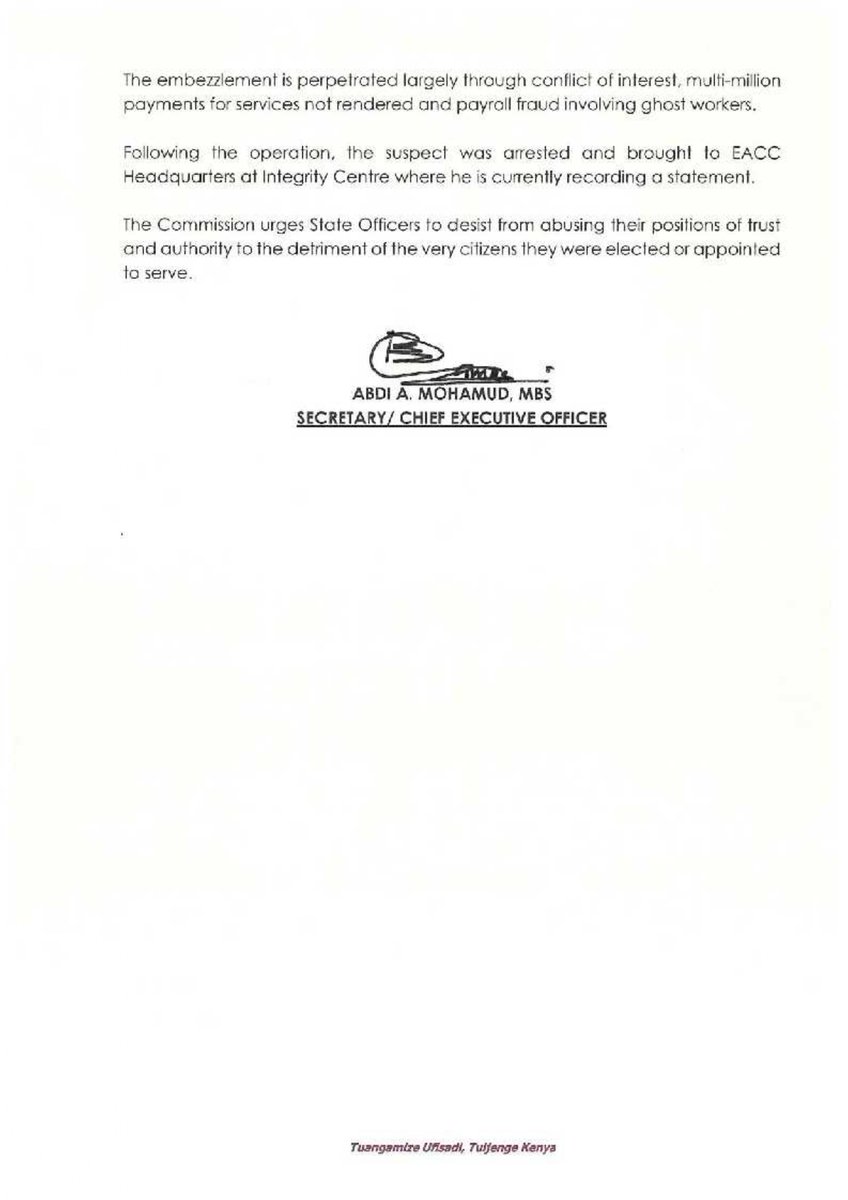 𝗔𝗥𝗥𝗘𝗦𝗧 𝗢𝗙 𝗥𝗢𝗡𝗚𝗢 𝗠𝗣  𝗛𝗢𝗡. 𝗣𝗔𝗨𝗟 𝗢𝗗𝗔𝗟𝗢 𝗠𝗔𝗥𝗞 𝗢𝗩𝗘𝗥 𝗔𝗟𝗟𝗘𝗚𝗘𝗗 𝗖𝗢𝗡𝗙𝗟𝗜𝗖𝗧 𝗢𝗙 𝗜𝗡𝗧𝗘𝗥𝗘𝗦𝗧 𝗔𝗡𝗗 𝗧𝗛𝗘𝗙𝗧 𝗢𝗙 𝗣𝗨𝗕𝗟𝗜𝗖 𝗙𝗨𝗡𝗗𝗦 𝗔𝗠𝗢𝗨𝗡𝗧𝗜𝗡𝗚 𝗧𝗢 𝗞𝗘𝗦 𝟭𝟮𝟮𝗠