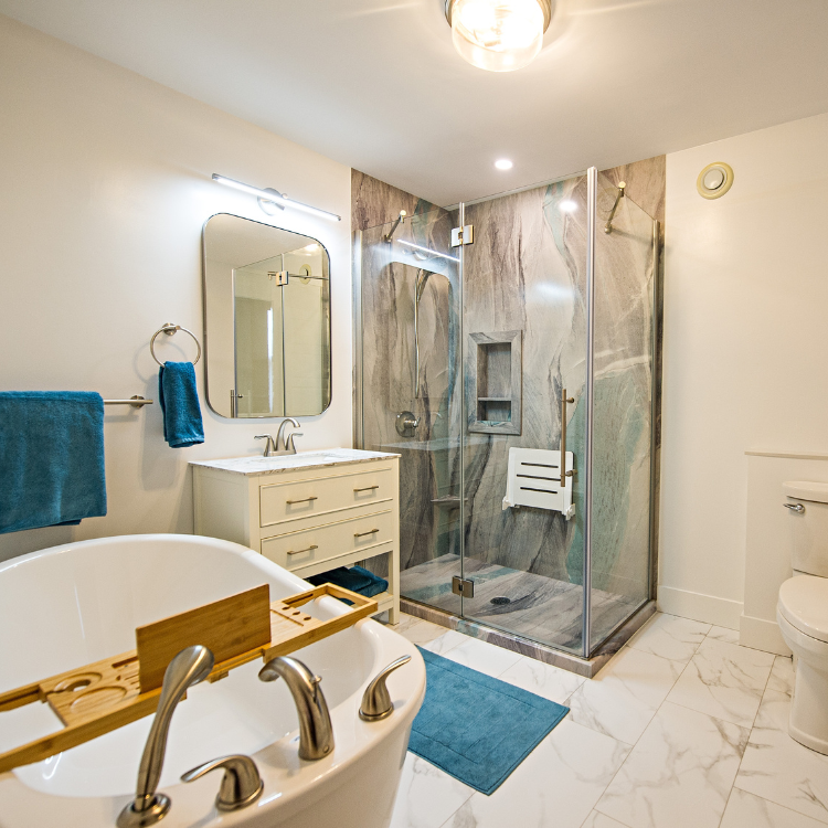 HGC_NS's tweet photo. Check out this stunning bathroom remodel our team completed in Dartmouth, NS. https://t.co/CFiDlSg1pG