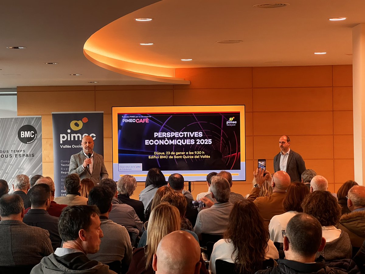 mmsetien's tweet photo. 🌟 La diversificació empresarial del #VallèsOccidental pot liderar el creixement econòmic català el 2025! 📈
🔍 PIMEC estima que les pimes del territori tenen un gran potencial per impulsar l’economia. 
Descobreix més 👉

https://t.co/xLmOiSdPRA

#ObservatoriPIMEC #mipimes https://t.co/Txn75ChMYo