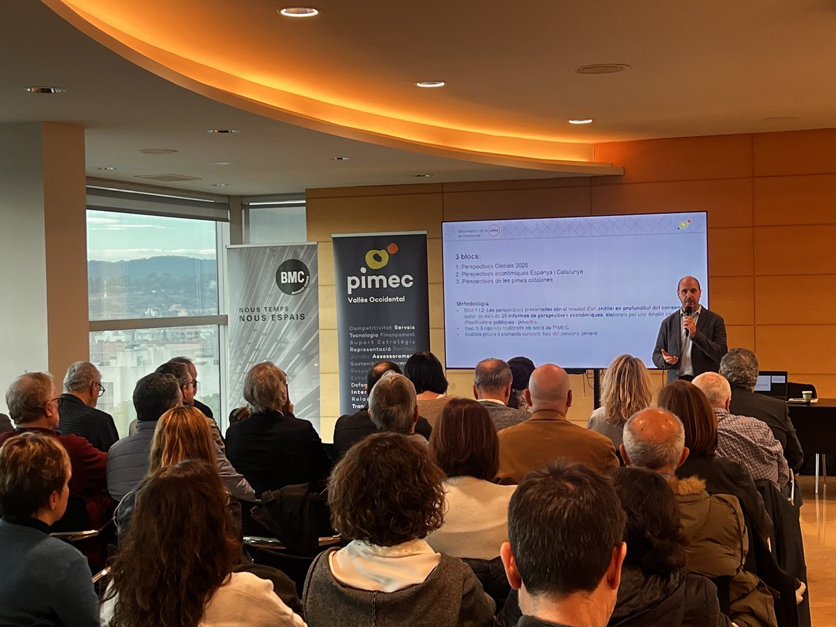 mmsetien's tweet photo. 🌟 La diversificació empresarial del #VallèsOccidental pot liderar el creixement econòmic català el 2025! 📈
🔍 PIMEC estima que les pimes del territori tenen un gran potencial per impulsar l’economia. 
Descobreix més 👉

https://t.co/xLmOiSdPRA

#ObservatoriPIMEC #mipimes https://t.co/Txn75ChMYo