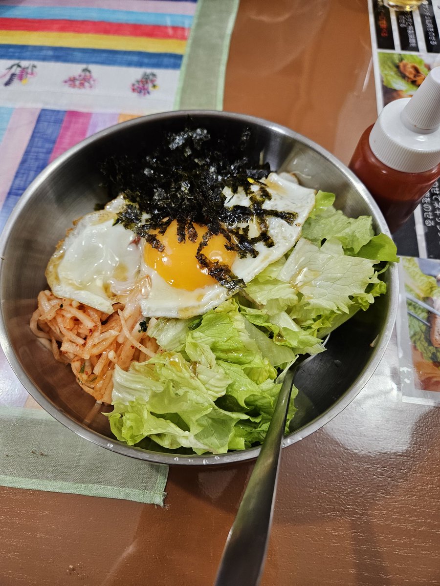 yurimelody_'s tweet photo. 韓豚スタイルさん(常総市石下)ビビンバまいうーなう😊マスターさんママさんありがとうございます🙏🏻🎵 #韓豚スタイル  #常総市グルメ https://t.co/rpXLII6iDb