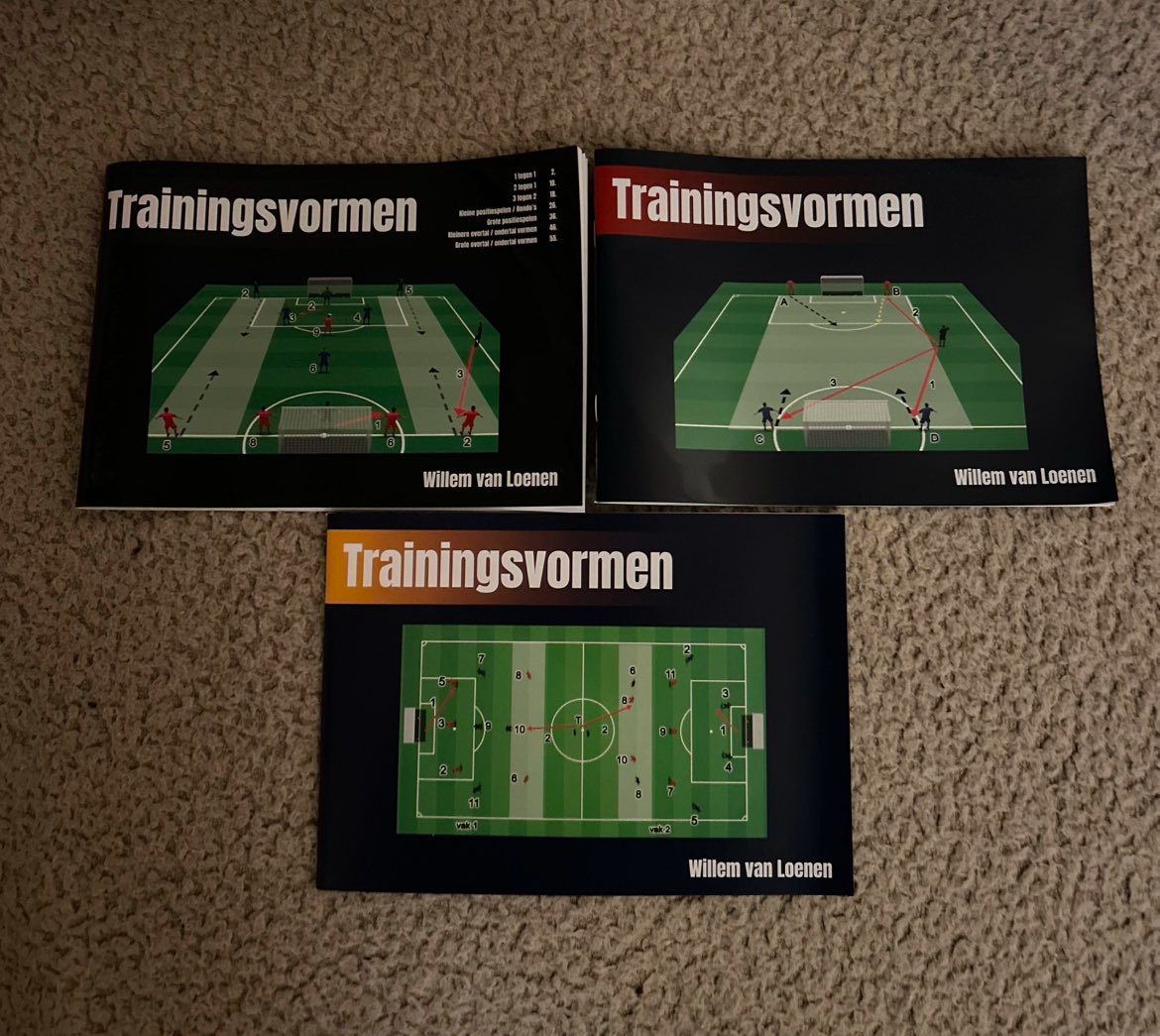 2025 goed beginnen met vernieuwende oefenstof? 

Boek 1: 65 trainingsvormen onderverdeeld in 8 onderwerpen. 

Boek 2: oefenstof voor de onderbouw en beginnende trainers.

Boek 3: grotere wedstrijdvormen gericht op speelwijze en posities. 

Interesse? Willemvanloenen123@gmail.com