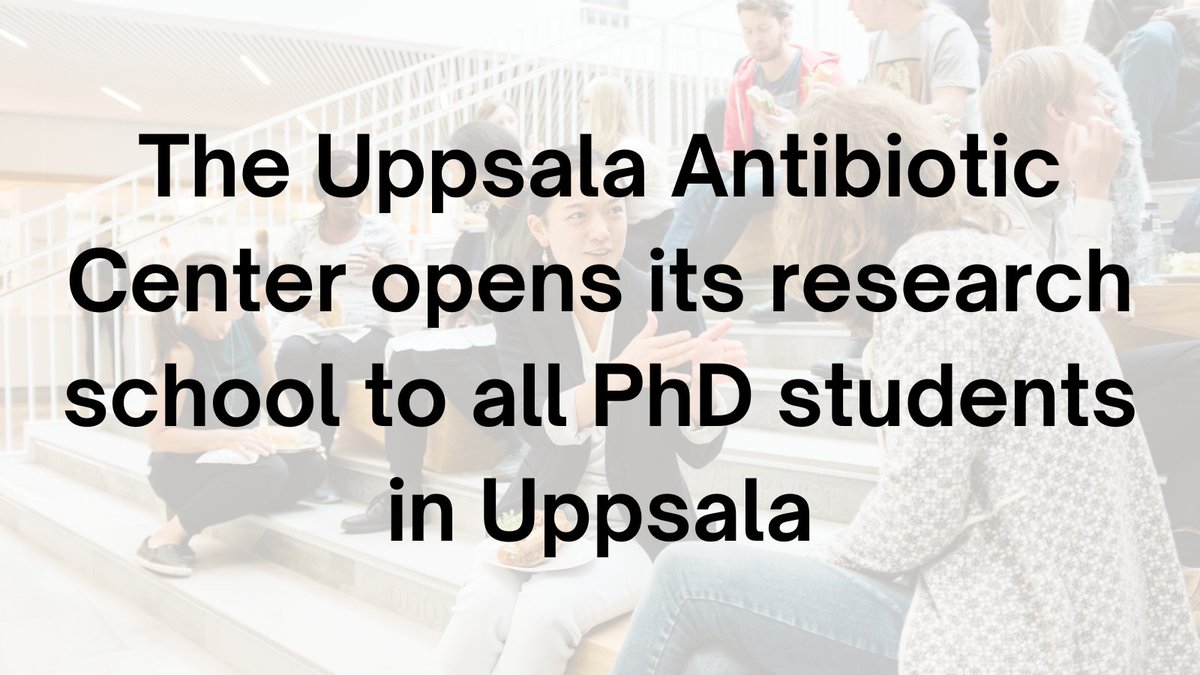 UAC is now opening its research school to all PhD students at Uppsala University &amp; the Swedish University of Agricultural Sciences <a href="/_SLU/">SLU</a>!

Are you doing your PhD on a topic relating to #AMR and/or #resistance? Then you might want to join!

Learn more at: bit.ly/UACschool
