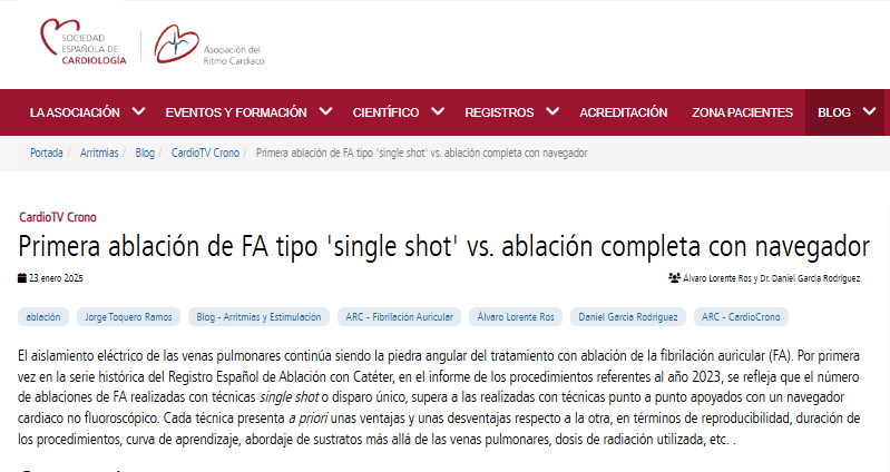 Soc Esp Cardiología (@secardiologia) on Twitter photo 🆕#CardioTV Crono moderado por <a href="/miguel_a_arias_/">Miguel Angel Arias</a> en el que <a href="/al_aloro/">alvaro lorente</a> y <a href="/DocNanoG/">Daniel García Rodríguez</a> debaten sobre si un primer procedimiento de ablación de FA es preferible realizarlo con técnica punto a punto y navegador no fluoroscópico o bien mediante single shot. <a href="/ritmo_SEC/">Asociación del Ritmo Cardiaco</a> 🆕#CardioTV Crono moderado por <a href="/miguel_a_arias_/">Miguel Angel Arias</a> en el que <a href="/al_aloro/">alvaro lorente</a> y <a href="/DocNanoG/">Daniel García Rodríguez</a> debaten sobre si un primer procedimiento de ablación de FA es preferible realizarlo con técnica punto a punto y navegador no fluoroscópico o bien mediante single shot. <a href="/ritmo_SEC/">Asociación del Ritmo Cardiaco</a>