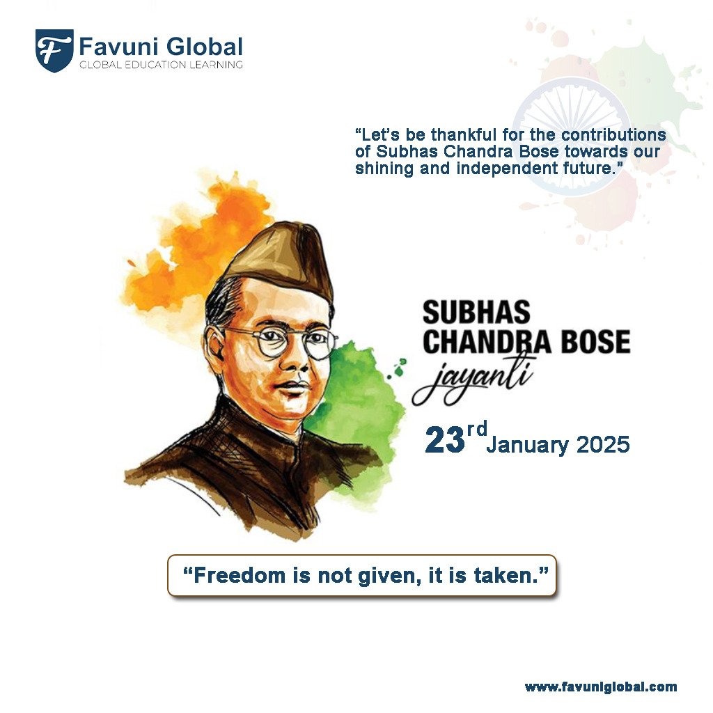 Wayfinderer's tweet image. Favuni Global wishing you a Happy Netaji Jayanti, a day to celebrate freedom, unity, and courage.
favuniglobal.com
#Favuniglobal #wishing #SubhashChandraBose #Jayanti #celebrate #Freedam #Unity #Indian #JaiHind #Jaibharat