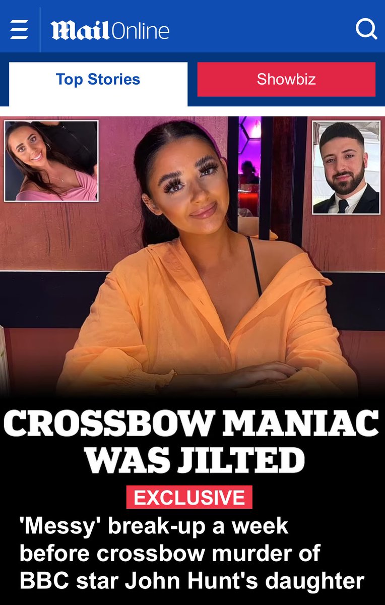 Call her by her name, Louise Hunt. Not her Dad’s job.

Using “jilted” suggests she abandoned him unfairly, in a “messy” break up.

In fact, she was escaping an abusive relationship with a man who went on to murder her, her sister and mother. 

Shame on this headline. Do better.