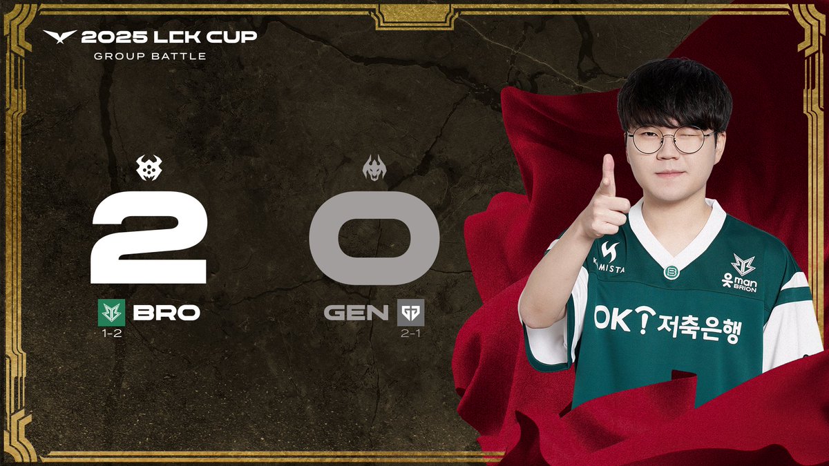 2-0 WIN for the <a href="/Brionesports/">OK저축은행 브리온</a> BROS!

Group Baron 4️⃣: 9️⃣ Group Elder