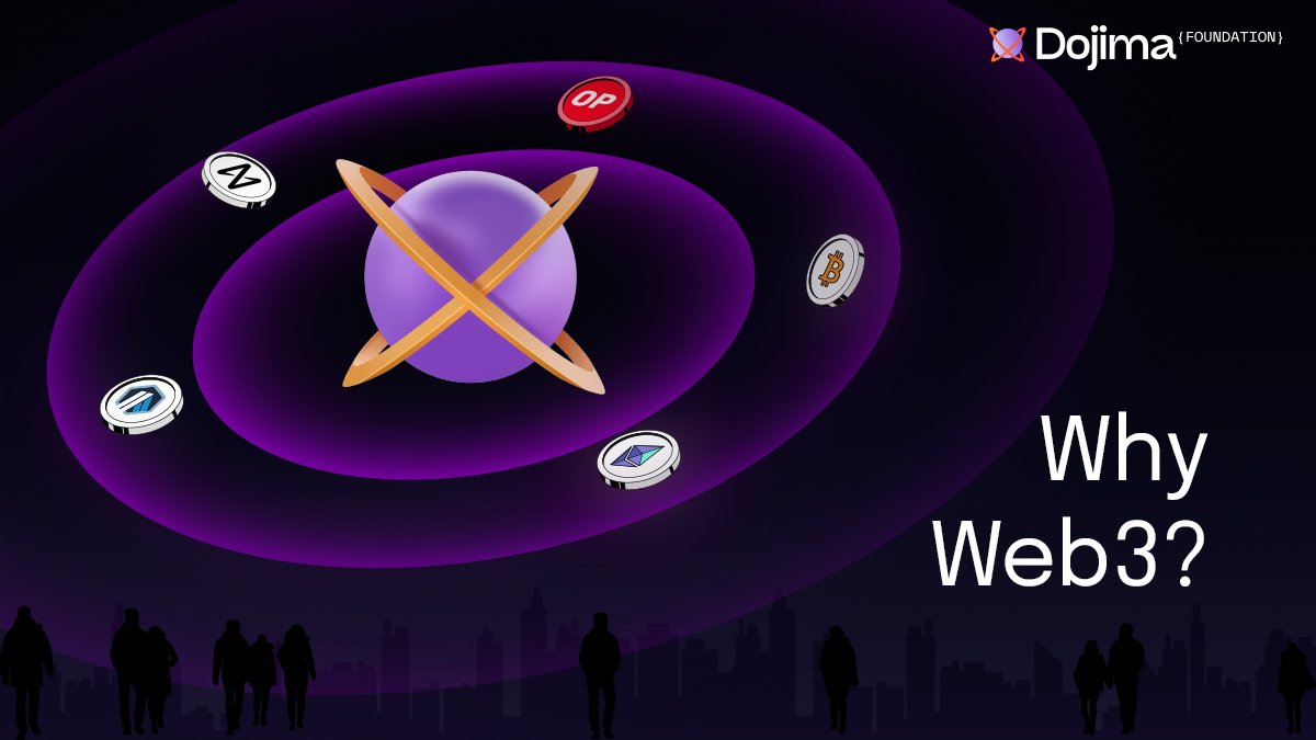 dojimanetwork's tweet photo. Decentralization. Privacy. Ownership. What drives your passion for #Web3? Share your reason with #WhyWeb3!
#DojimaFoundation #Blockchain https://t.co/F79XDZd5Zi