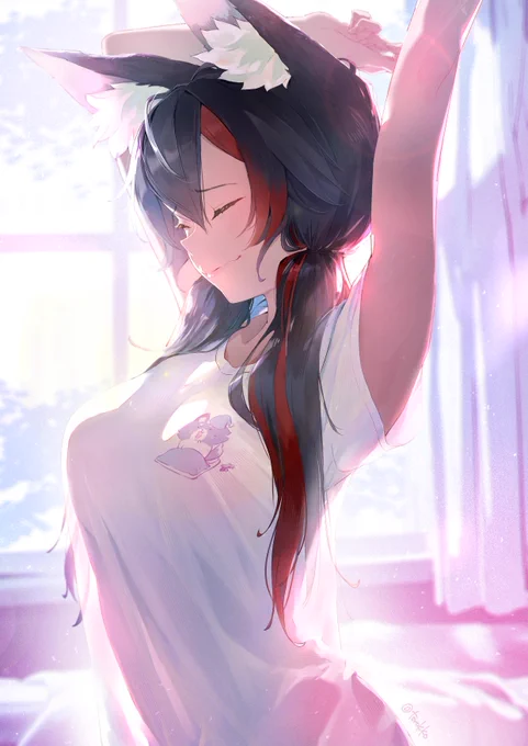 ミオしゃ「おはみぉーん…」#みおーん絵 