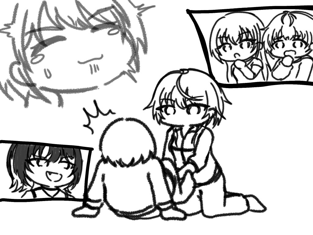みこにちマッサージドッキリfeat.コメティックのファンアートです 