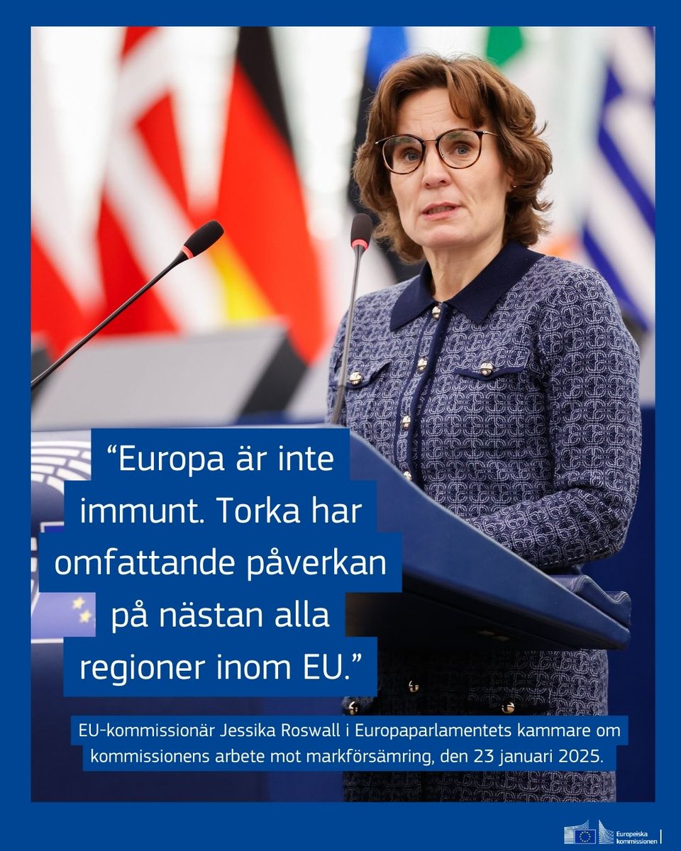 På torsdagen framträdde EU-kommissionär <a href="/JessikaRoswall/">Jessika Roswall</a> för första gången i rollen som svensk EU-kommissionär vid Europaparlamentets plenarsammanträde i Strasbourg <a href="/Europarl_SV/">Europaparlamentet i Sverige</a>.

Läs mer och se framträdandet här 👇
sweden.representation.ec.europa.eu/news/jessika-r…

#EPsession