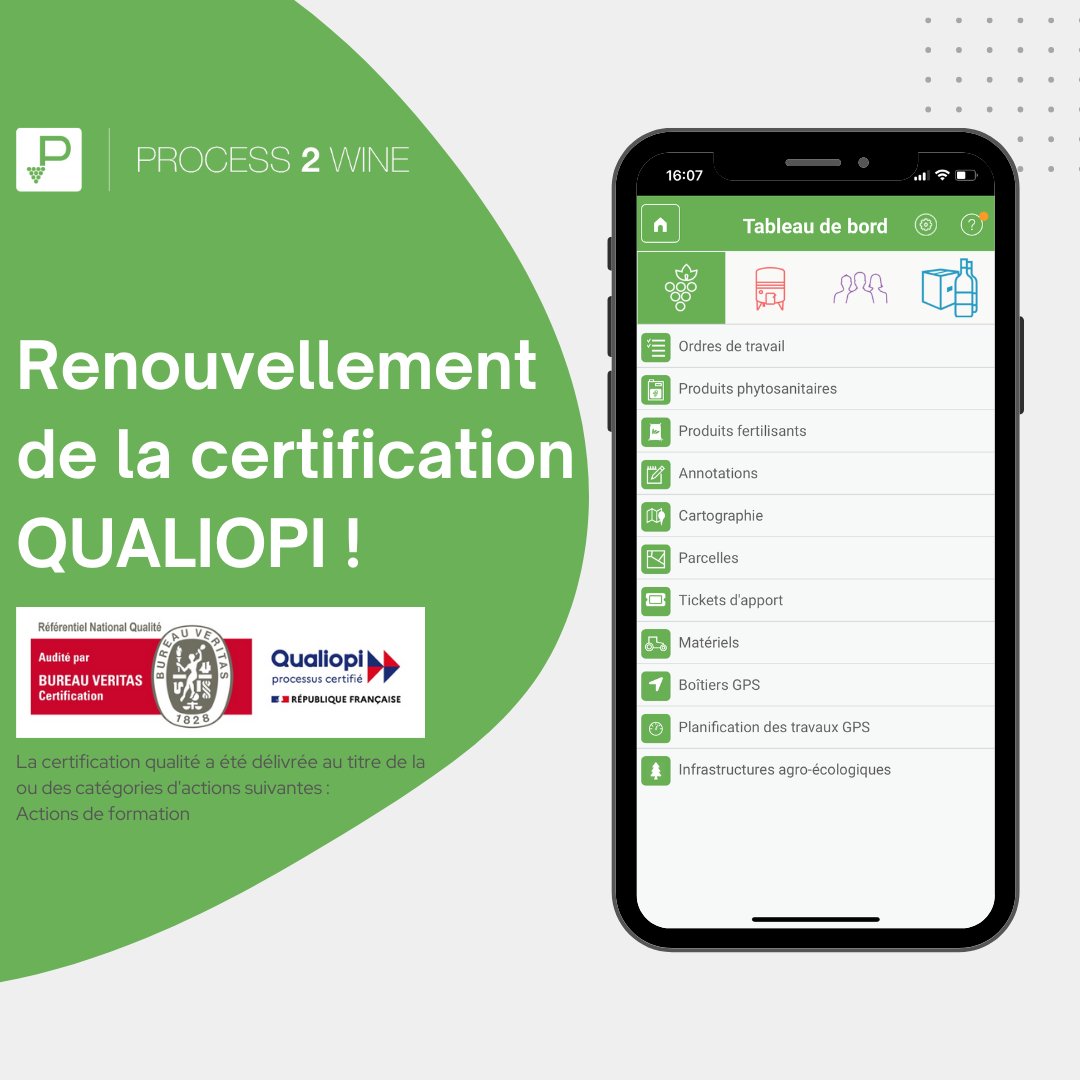 Renouvellement de la certification Qualiopi ! 🤝
En effet l’équipe P2W accompagne ses utilisateurs avec des formations adaptées à leurs besoins et officiellement reconnues.
✅ 421 stagiaires ont été formés sur le logiciel en 2023
✅ Un taux de satisfaction moyen de 95% en 2024