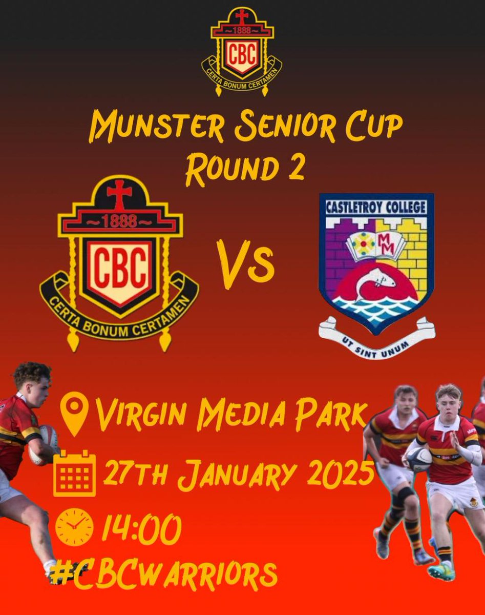 CBC Cork (@corkcbc) on Twitter photo Munster Schools Senior Cup CBC v Castletroy College Munster Schools Senior Cup CBC v Castletroy College