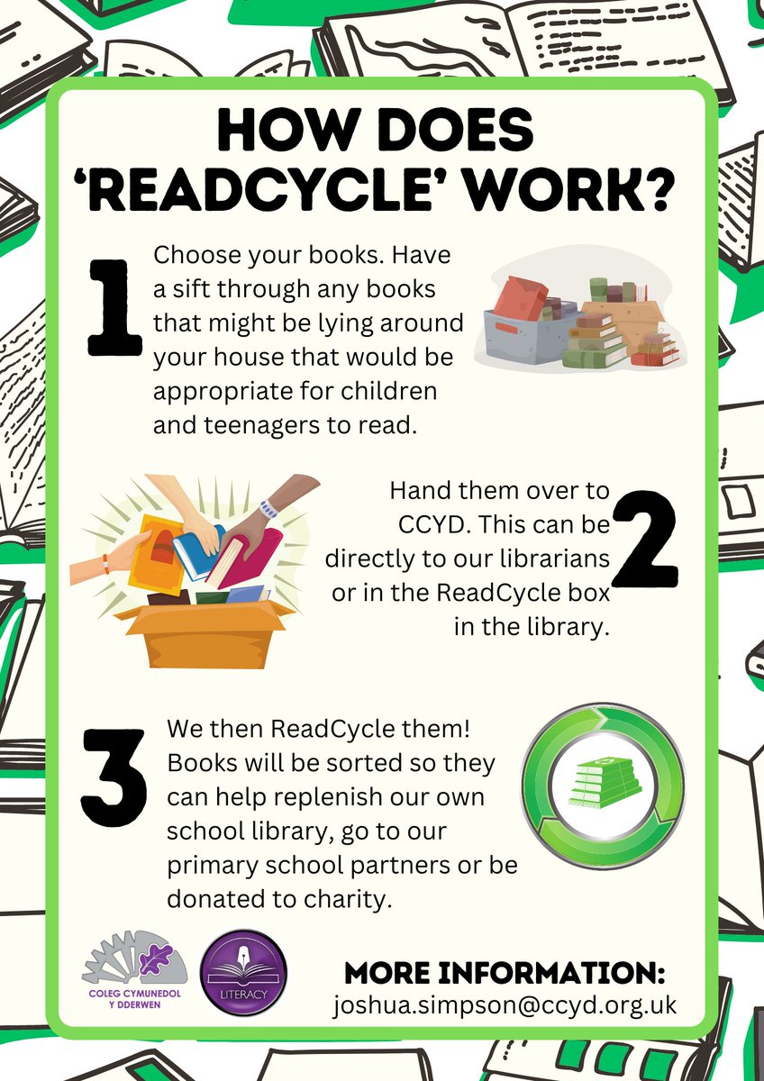 It's back!
With 200 books donated to the library last year, ReadCylce is making its return. Donate any unwanted reading material to CCYD and we'll do the rest!