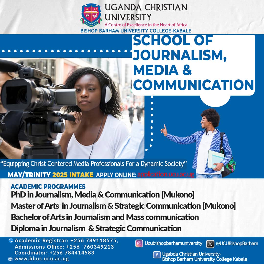 We are thrilled to announce that applications are now open for the May/TRINITY 2025 intake. This is your chance to pursue your passion.

Apply Now! application.ucu.ac.ug 
#UCUbbuc