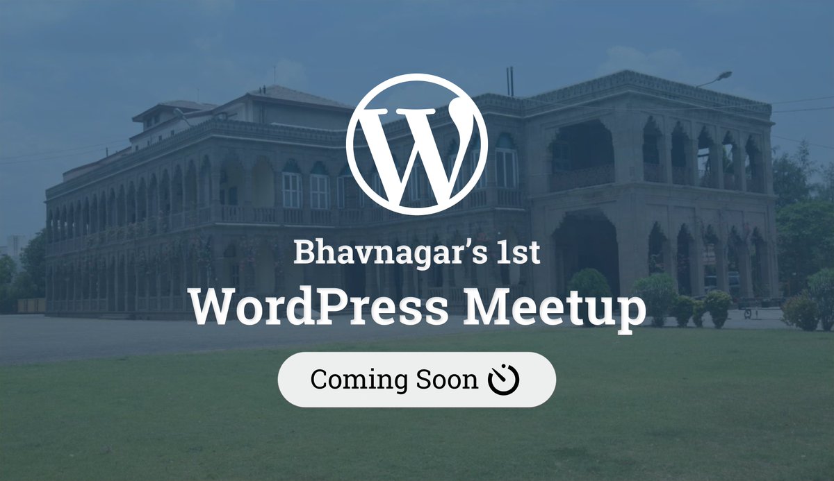 bvnwpmeetup's tweet photo. Howdy WordPress Folks,

Be ready to join Bhavnagar's first WordPress meetup. Kindly join the below groups to get further updates.

Meetup group: https://t.co/qxO7LwT6l5

WhatsApp group: https://t.co/ERvufk1Khn

#WordPress #WPBhavnagar #MEETUP https://t.co/NxxADPF20B