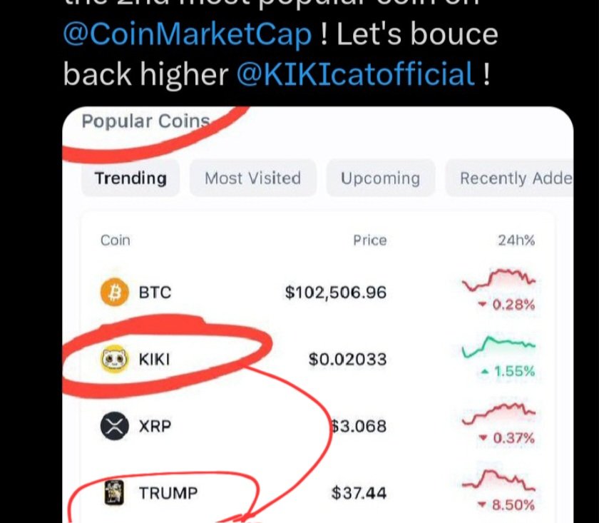 He $TRUMP  makes some records with $KIKI

Are they alumni?
<a href="/KIKIcatofficial/">KIKI (ﾐ◕ᴥ◕ﾐ𝒦𝒾𝒦𝒾~*</a>