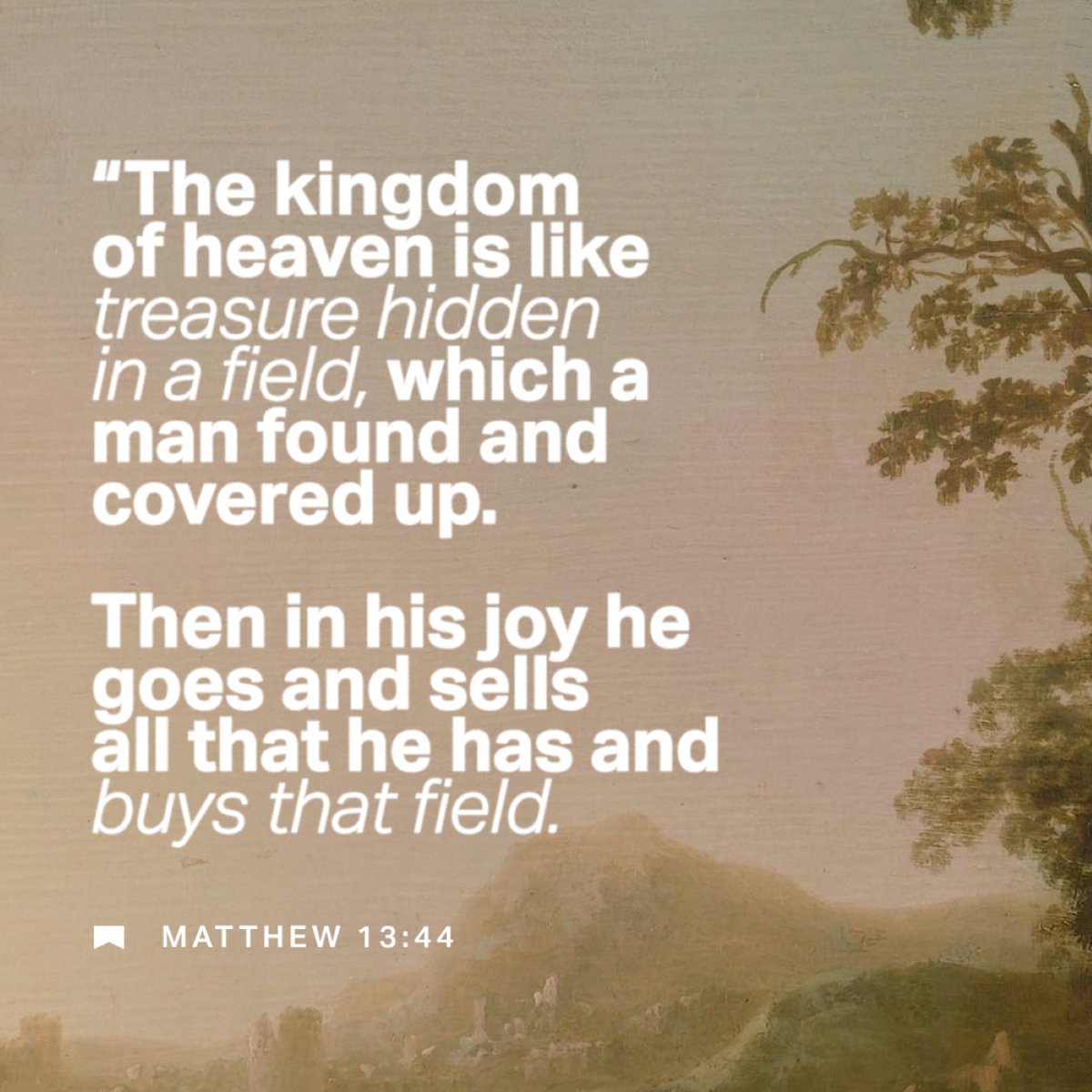 YouVersion's tweet image. Matthew 13:44