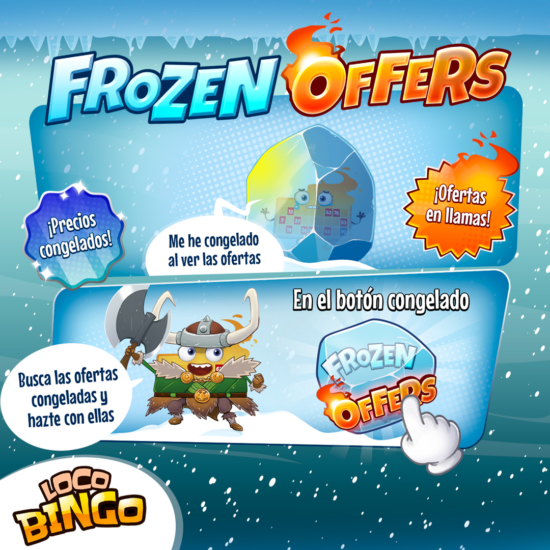 LocoBingo_game's tweet photo. 💸❄️ FROZEN OFFERS en LOCO BINGO ❄️💸 ¡Precios Congelados, Ofertas ON FIREEEE! 🔥 ¡Hazte con tu oferta y gana PREMIOS ÚNICOS! 🤑

💸❄️ FROZEN OFFERS su LOCO BINGO ❄️💸 Prezzi surgelati, Ofertas ON FIREEEE!🔥 Fai la tua offerta e vinci PREMI UNICI! 🤑

➡️ https://t.co/kNbCojFZd3 https://t.co/tKm1eZZJBP