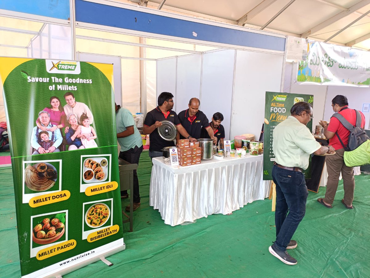 NutriviseXtreme's tweet photo. We celebrate the amazing benefits of millet. This year, weβre excited to join the Organics and Millets Trade Fair 2025 at Stall No M 70 and 71.
π Location: Palace Grounds, Bangalore
#MilletDelights #NutrientPacked #FoodInnovation #MilletPower #HealthyEating #NutriviseXtreme https://t.co/kGc2uyWPoB