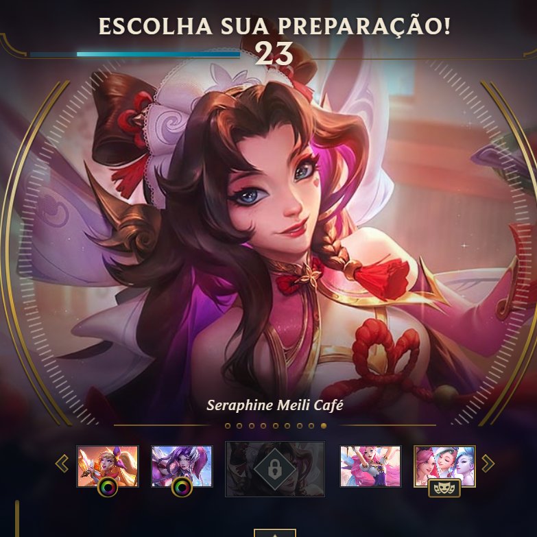 Dias: 14/15
Skin já disponível no cliente, porém só poderá ser comprada daqui duas semanas.