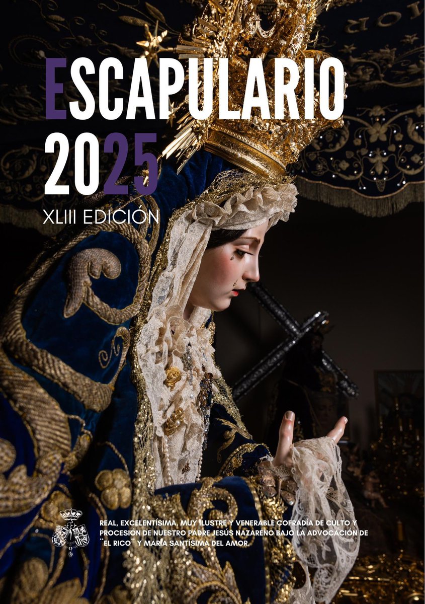 Cofradiaelrico's tweet photo. ESCAPULARIO 2025 | Como cada Cuaresma, la revista Escapulario ya está editada y muy pronto llegará a vuestros hogares. Mientras tanto, podéis disfrutar de su contenido en nuestra página web. ¡No os la perdáis!
#CofradíasMLG https://t.co/mlpzTMYjVj