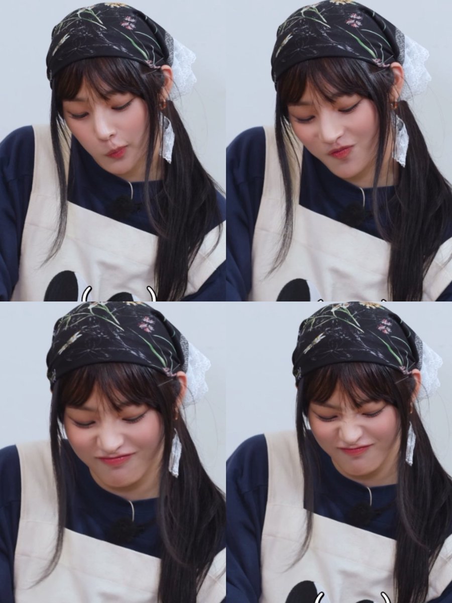 Minji's expression when Hanni does aegyo to ask for pears from her 😭🤣🤣🤣🤣
