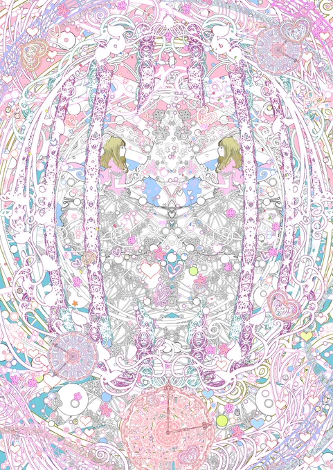 横顔の絵見て 