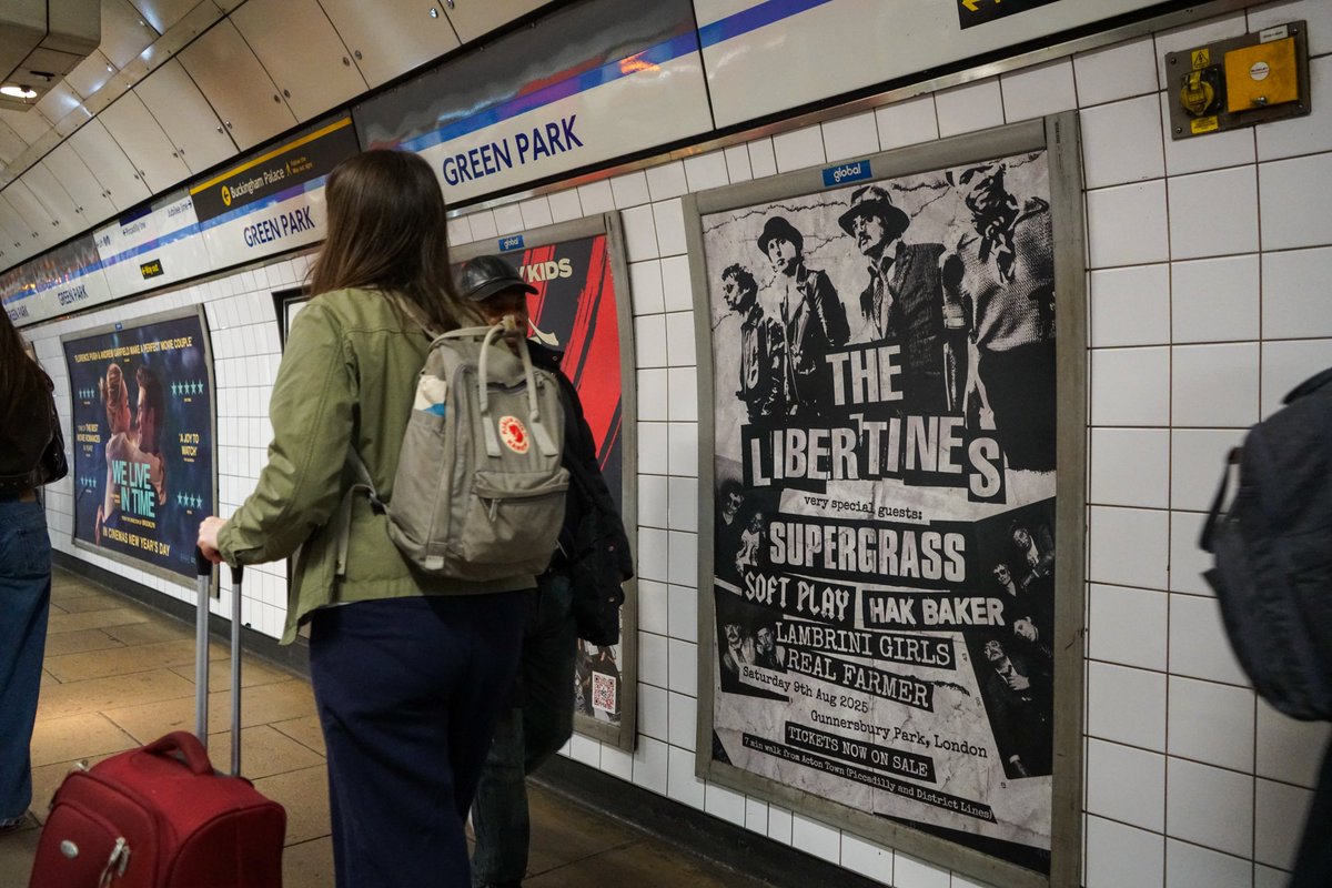 Excited to support <a href="/thelibertines/">TANG YUN</a> for their show this year at Gunnersbury Park!🎸

For one of our last 2024 campaigns, we hit the Underground with a 4-sheet blitz, building buzz for their LDN return.

With @supergrasshq joining too, tickets are flying!🎟 festivalrepublic.com/events/the-lib…
