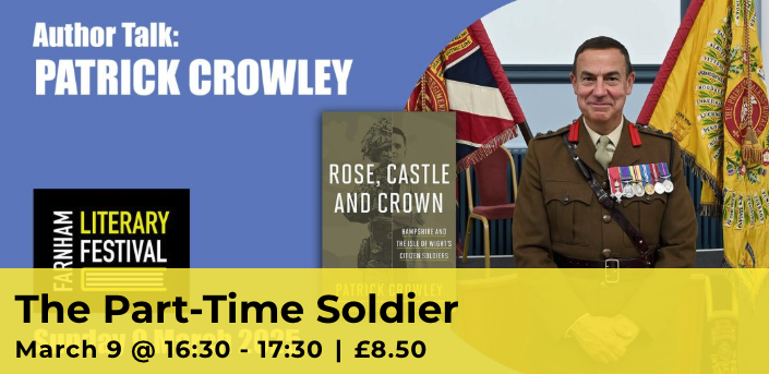 The Connaught Trust (@connaughttrust) on Twitter photo The <a href="/FarnhamLitFest/">Farnham Literary Festival</a> features Patrick Crowley on 9th March, author of "Rose, Castle and Crown: The Part Time Soldier". It is a fascinating talk to listen to so do head along if you can! The <a href="/FarnhamLitFest/">Farnham Literary Festival</a> features Patrick Crowley on 9th March, author of "Rose, Castle and Crown: The Part Time Soldier". It is a fascinating talk to listen to so do head along if you can!