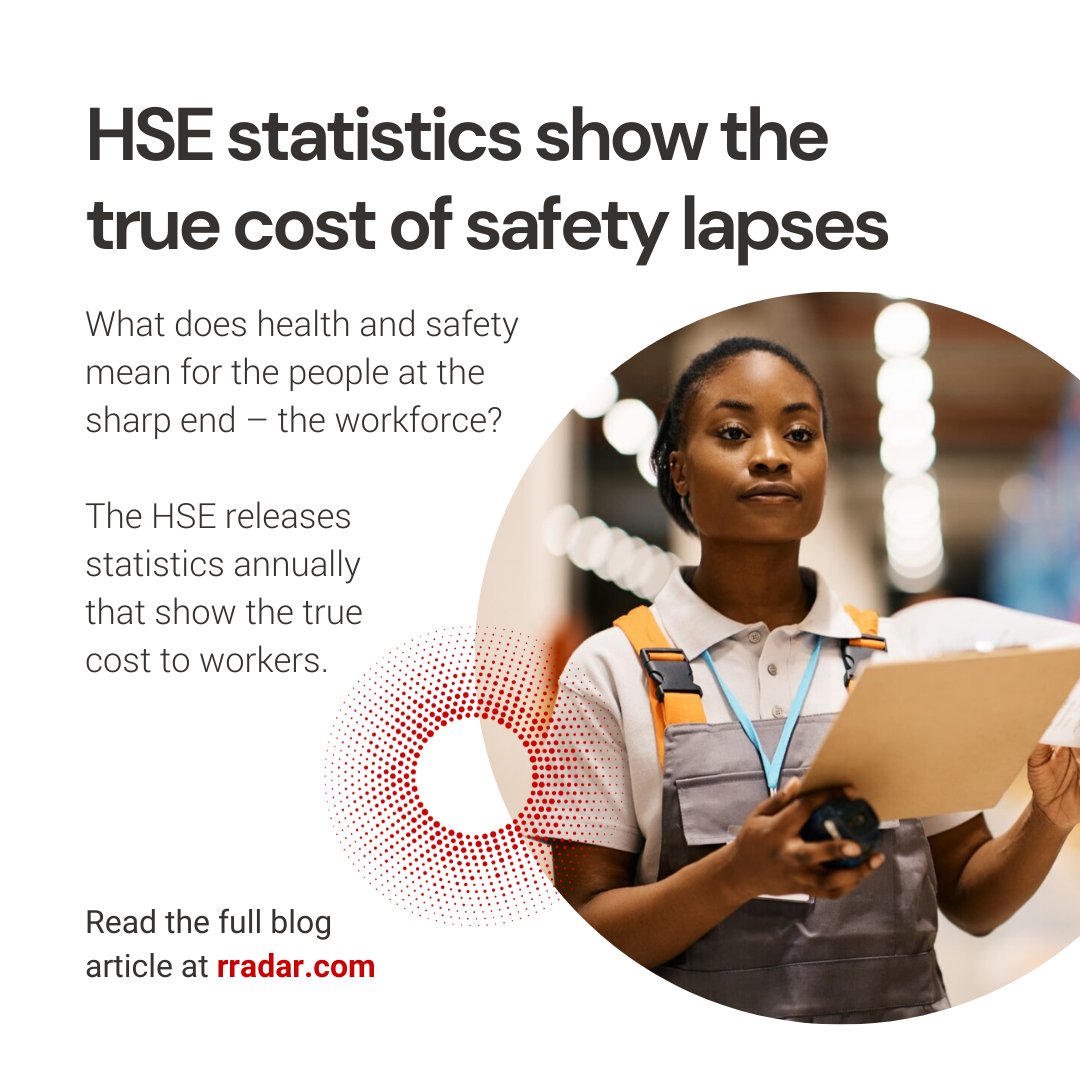 Health and safety at work is not just a regulatory requirement - it is a business imperative. The latest statistics from the #HealthandSafety Executive (#HSE) for 2023/24 reveal a sobering reality about the toll of #workplacerisks.

rradar.com/protecting-you…