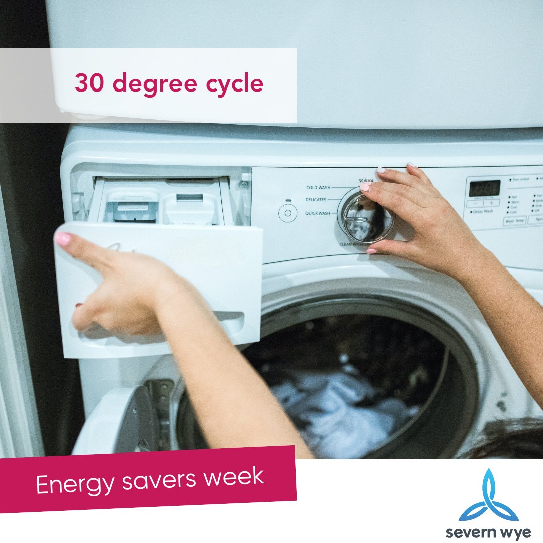 #EnergyEfficiency while washing! 💚

👚Using a 30-degree wash, and reducing 1 cycle per week for a year, saves £24*
👕Drying your clothes on an airer instead of in the tumble dryer, saves £50 a year*  

👉 severnwye.org.uk/guides
#EnergySaversWeek

*Source: Energy Saving Trust