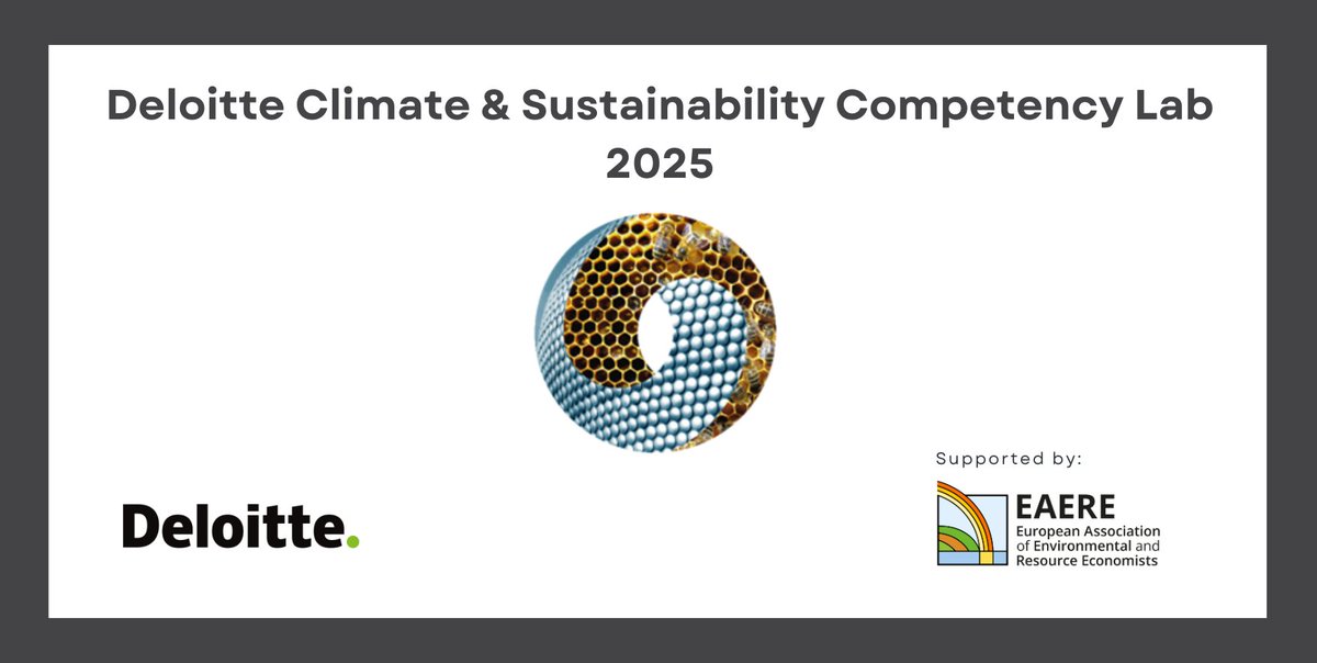 EAERE (@eaere_envecon) on Twitter photo ๐ฃDo not miss the 1st lecture of the #EAERE Supported Deloitte Climate & Sustainability Competency Lab 2025ย on food systems policies by Lee Ann Jackson
๐JAN 30, 2025 at 10:30 CET
๐Online
๐Registration: cloud.marcom.deloitte.it/competencylab1 ๐ฃDo not miss the 1st lecture of the #EAERE Supported Deloitte Climate & Sustainability Competency Lab 2025ย on food systems policies by Lee Ann Jackson
๐JAN 30, 2025 at 10:30 CET
๐Online
๐Registration: cloud.marcom.deloitte.it/competencylab1