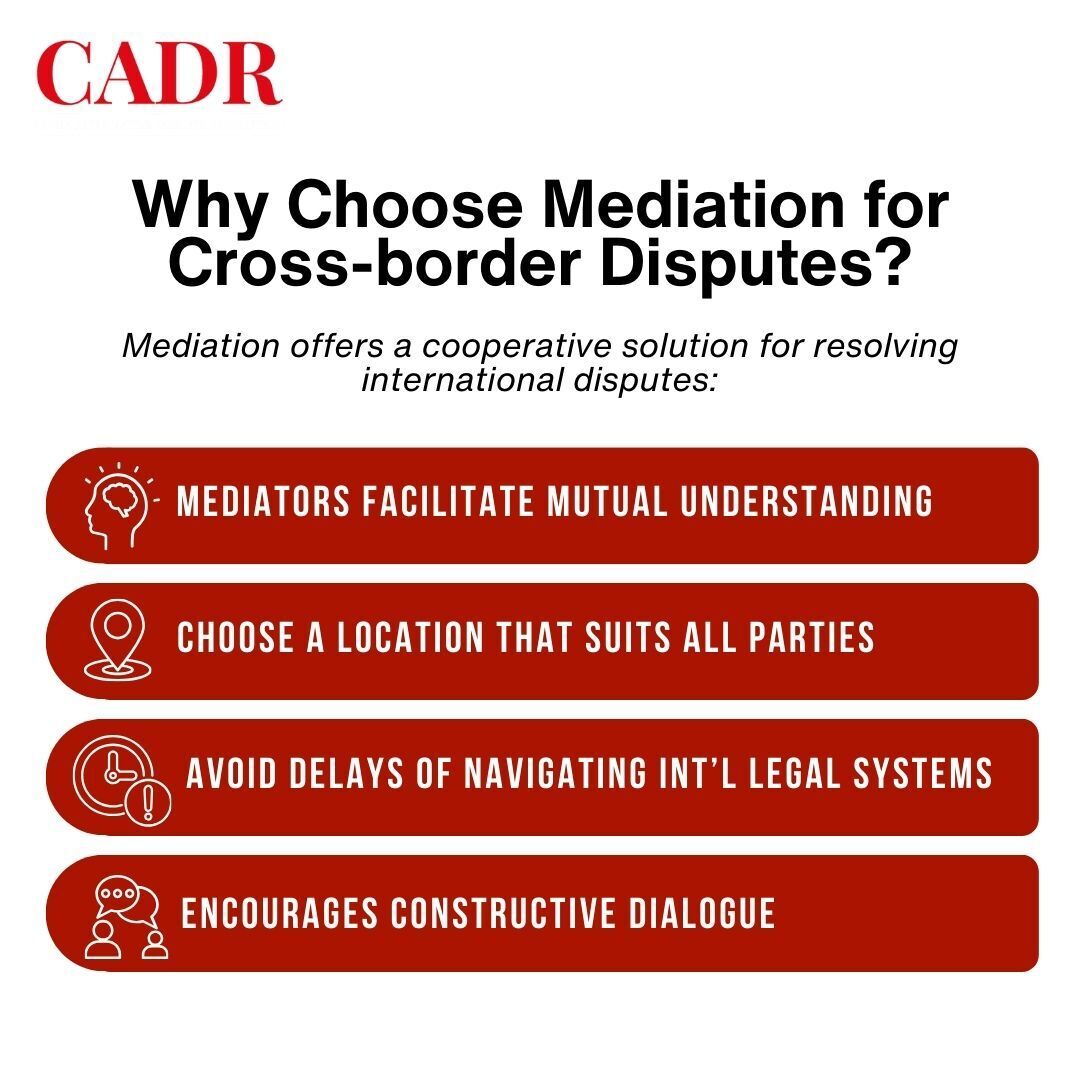 CostsADR's tweet photo. ✈️ International disputes, local solutions. Mediation offers flexibility, mutual understanding, and faster results—no borders too tricky to cross when solutions are just a conversation away! 🌏⚖️ https://t.co/eCa1i8XA1W
