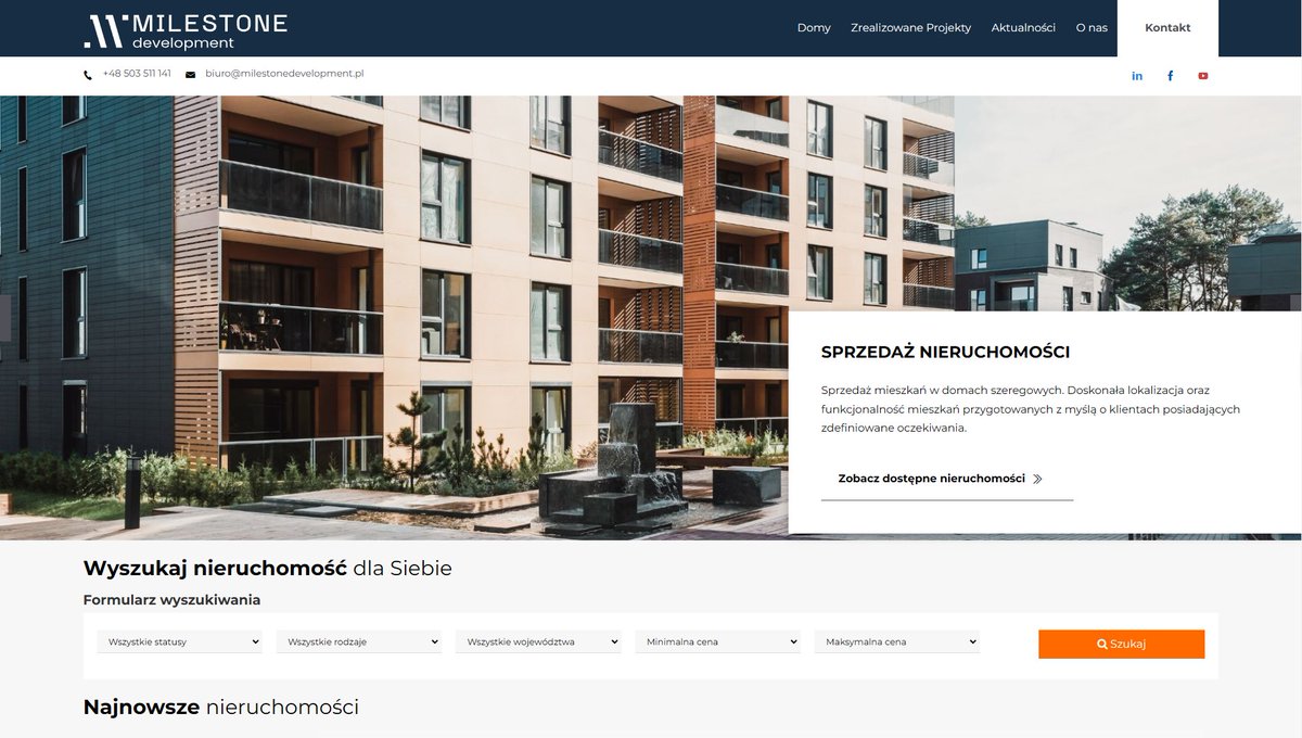 ViZIMpl's tweet photo. 💻 Kolejny projekt ukończony! Stworzyłem nowoczesną stronę dla developera nieruchomości – funkcjonalną i intuicyjną, z opcją zarządzania ofertami. 🚀 Uwielbiam, gdy technologia wspiera biznes!

#WebDevelopment #RealEstate #UXDesign #StronyInternetowe https://t.co/GAAQ8Ndy2t