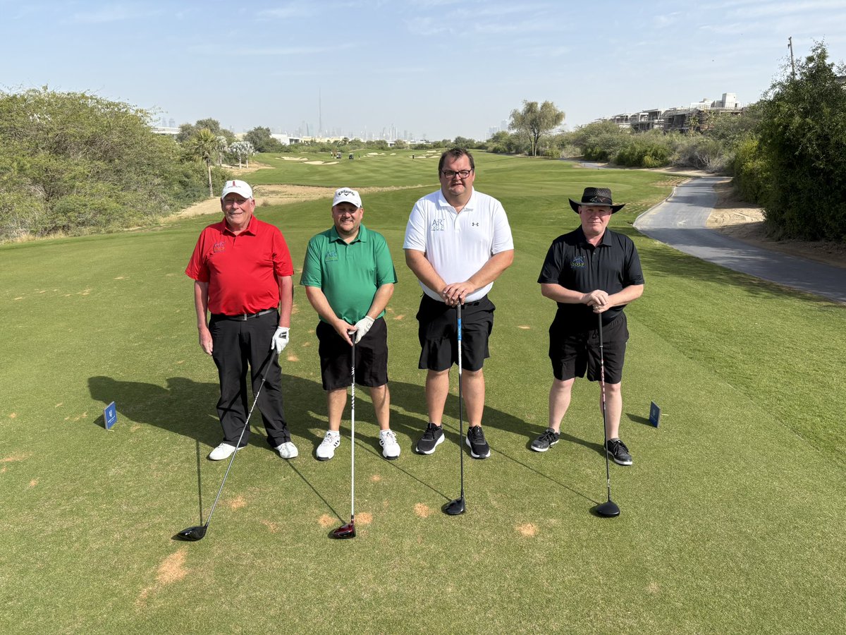 ARichardsonPro's tweet photo. Group 2 at Dubai Hills for our final round is Terry Joiner, @CarlVidoretti @peterb8181 & Dave Salloway
Enjoy your round on this fabulous golf course in Dubai π¦πͺ
#Golf #GolfTrips #Travel #Events #Clients #Dubai #UAE #JanuarySun https://t.co/agWurAHuph