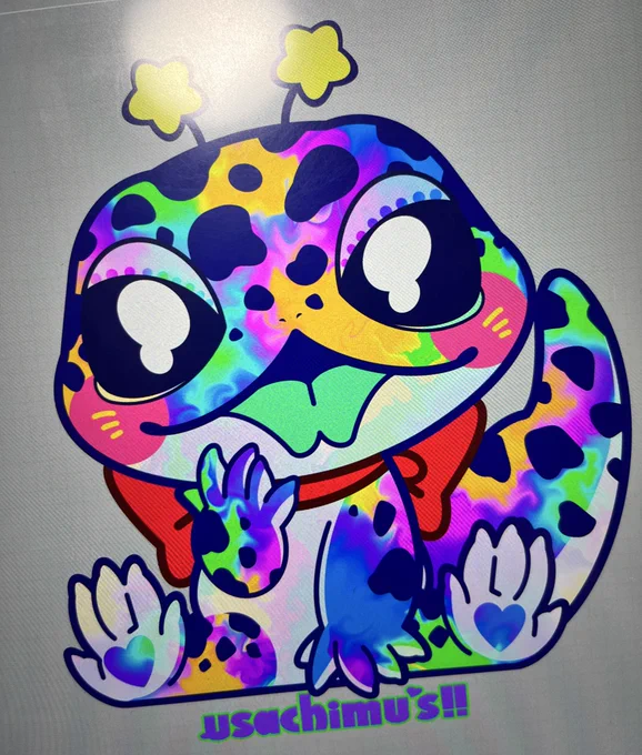 宇宙シリーズ人気で嬉しいまかろにとフェレットも描いたよ〜パキパキの線とポワポワの線で変わるね#usachimus#pr #宣伝 #広告#宇宙シリーズ 