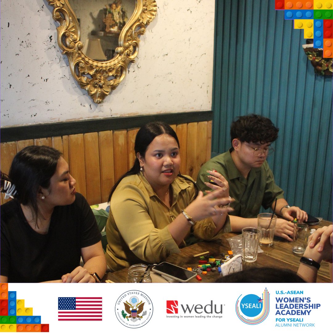 riasangabriel's tweet photo. Building feminist futures, one brick at a time. Grateful to YSEALI WLA for another opportunity to craft this LEGO® SERIOUS PLAY® session, where a little creativity (and some bricks) helped spark meaningful conversations on gender equality. For more, visit https://t.co/fktkF75SLJ https://t.co/ZIESNjczj8