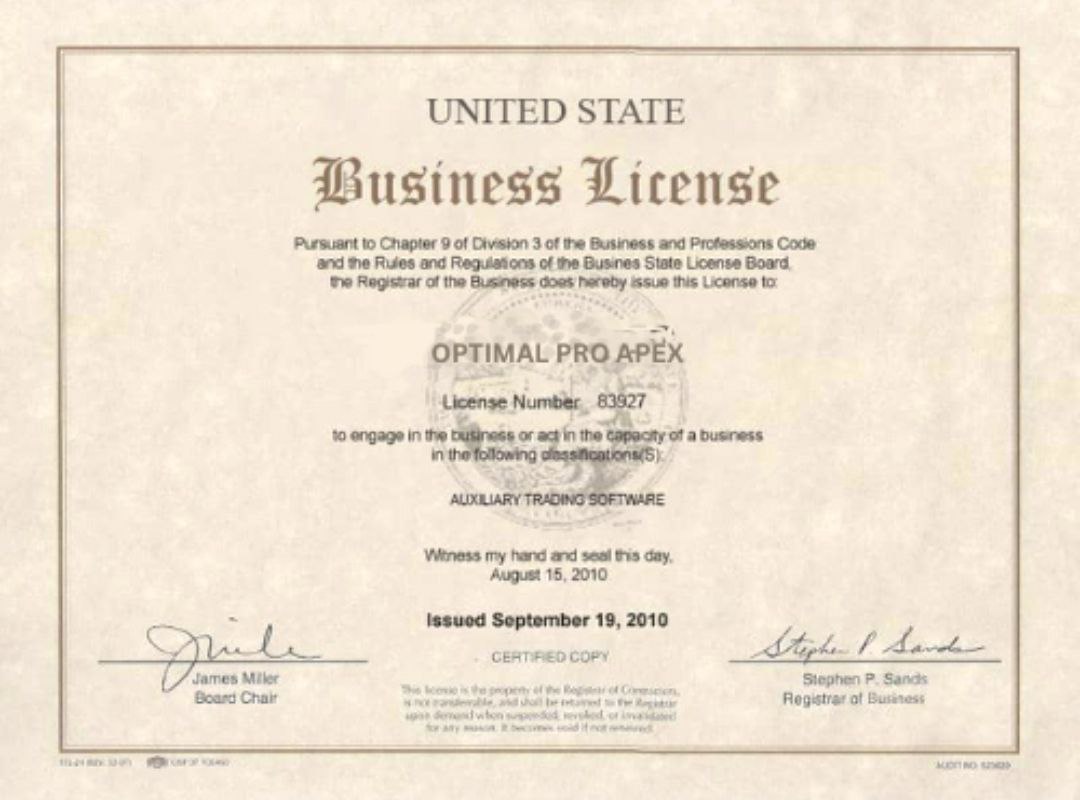 BUSINESS LICENSE 🪪