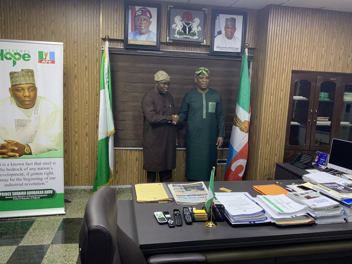 whitecloudtvet's tweet photo. The Hon Minister of Steel #Development, Hon. Shuaibu Abubakar Audu expressed strong interest, in it recognizing its alignment with Nigeria's industrialization goals and the #Tinubu administration’s vision for a #skilled workforce to drive #economic growth. https://t.co/KKEB6aavdx