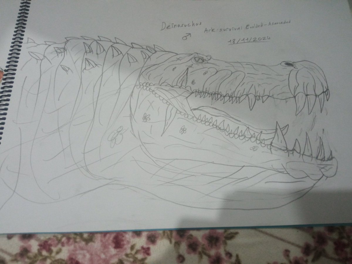 AlperenBaguc's tweet photo. Deinusuchus drawing ark Survival asanceded-evolved 🐊🐊 #arkplay #arkart https://t.co/2T2cfEeHGy