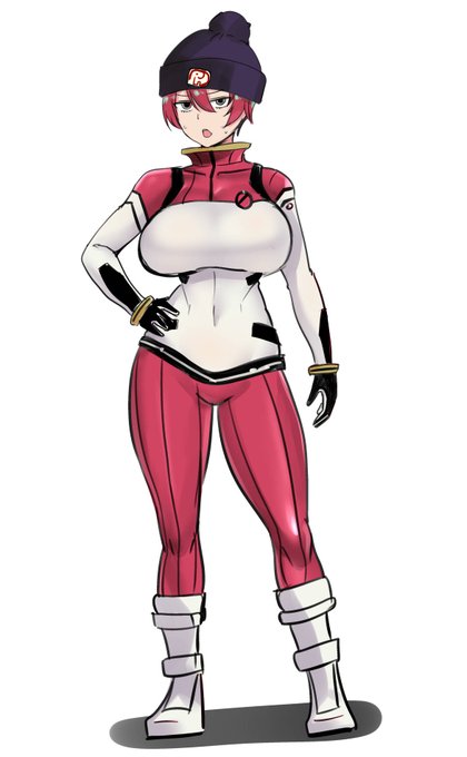 マチュのパイロットスーツの時スキー帽がドムドムバーガー 