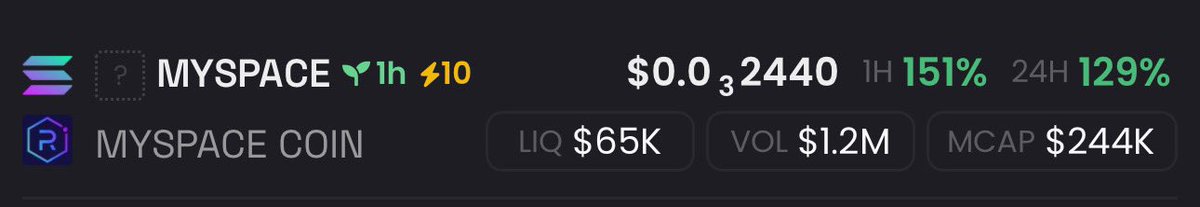 barneyxbt's tweet image. now we send @MYSPACEcoinsol