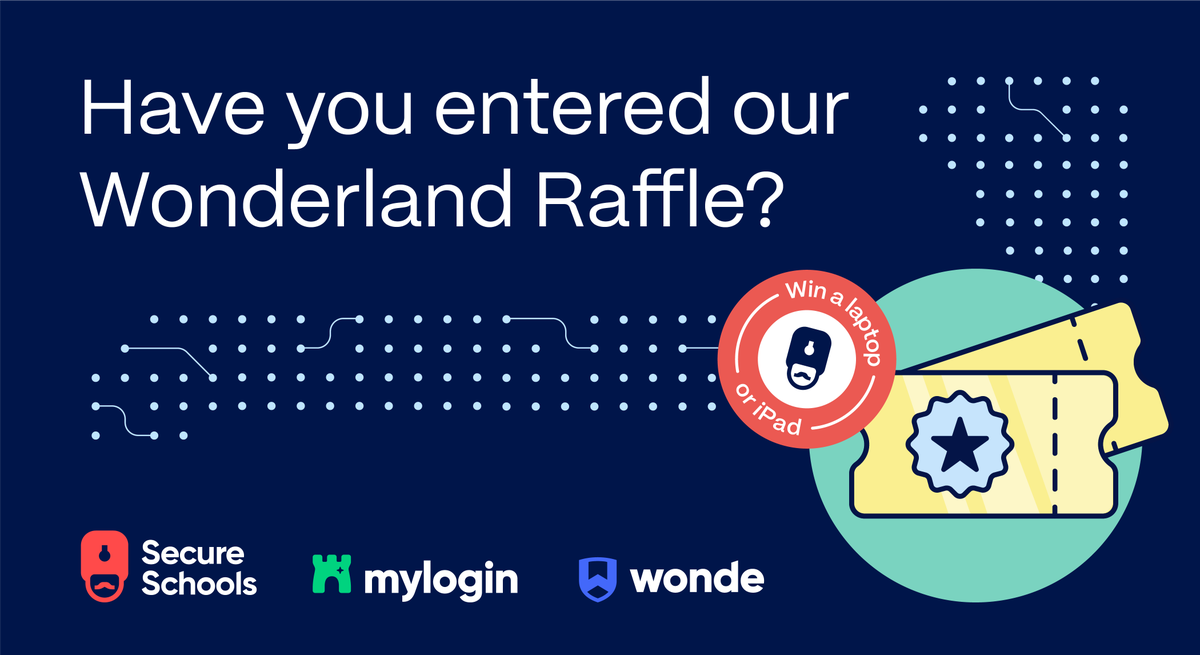 secureschoolsuk's tweet photo. Final Call to Enter the Wonderland Raffle!

You could win:
❤️ #SecureSchools Access package + discount on #cybersecurity services
💙 1-year Wonde Data Recovery Subscription
💚 1-year MyLogin subscription

Enter now➡️ https://t.co/5uYirkzPH0

T&amp;Cs are available via the link above. https://t.co/5AfHEjsFH7