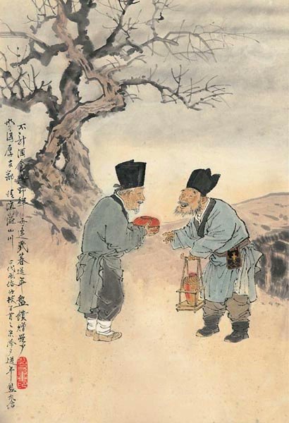 Ed1171918745's tweet photo. Kuisui饋歲, which means rewarding the years, was a folk tradition of sending gifts during the Spring Festival in the Northern Song dynasty. At that time, people whether they are rich or poor, would take wine&amp;meat to streets&amp;share them with strangers along with their best wishes. https://t.co/44rKP7xYCY