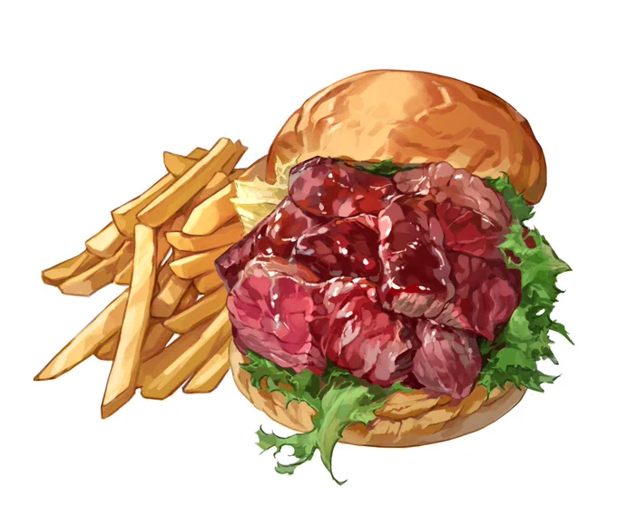 和牛ステーキのハンバーガー 