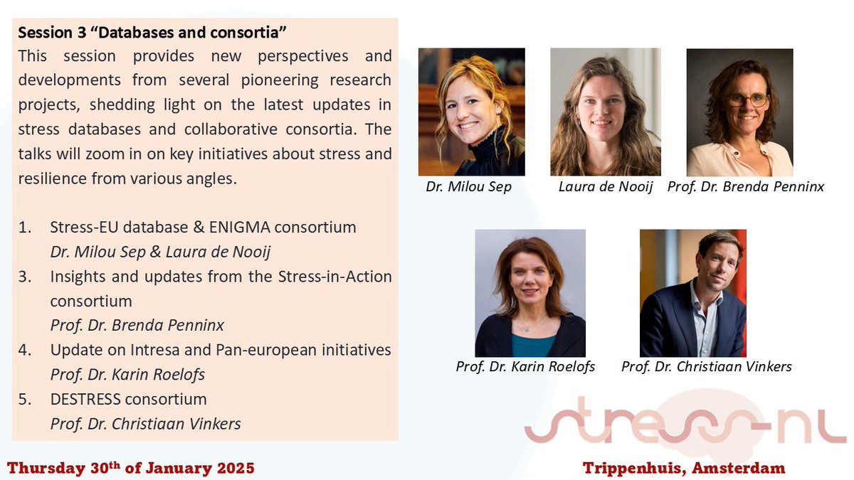 Last, but certainly not least, session 3 awaiting you at the <a href="/Stress_NL/">STRESS-NL</a> symposium!
